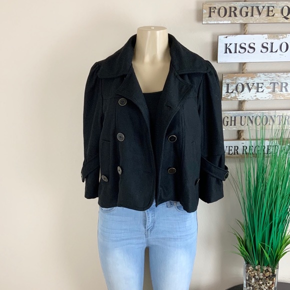 MARCELLE RENEE | Cropped Pea Coat - Picture 6 of 9